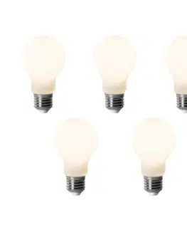 Sada 5 stmievateľných LED žiaroviek E27 A60 Opal 7W 806 lm 3000K