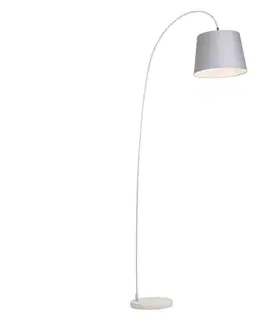 Inteligentná oblúková lampa oceľová so sivou vrátane wifi A60 - Bend