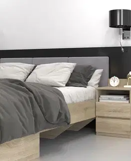 MELWIN M1 nočný stolík, dub sonoma