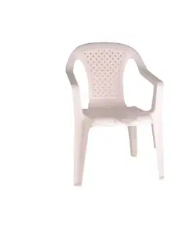Kinekus Stolička plastová BABY, biela, 52x38x38cm