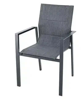 Záhradná stolička Alva šedá