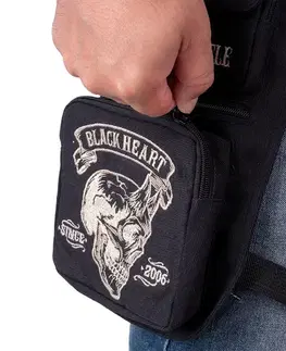 W-TEC Black Heart Devil Skull Black Tex
