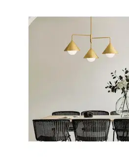 Elstead Alora Mood ALM-REMYCK3-GD - Luster na tyči REMYCK 3xE27/60W/230V zlatý ALM-REMYCK3-GD