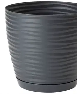 Sahara Petit okrúhly s podstavcom 15 cm antracit