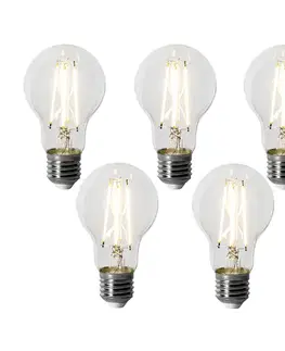 Sada 5 stmievateľných LED žiaroviek E27 A60 6W 500 lm 3000K