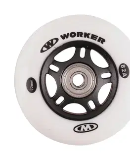 WORKER In-line 72mm a ložiska ABEC-7 chromeSet 4 ks