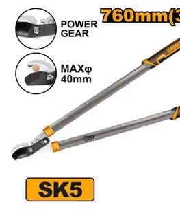 INGCO Nožnice záhradné na konáre SK5, 76cm, INGCO, s prevodom, INDUSTRIAL