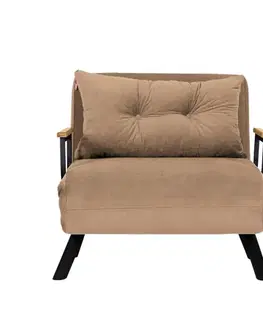 Rozkladacie kreslo Sando Single - Light Brown v2