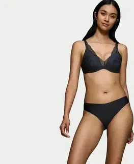 Podprsenka s kosticami Triumph Body Makeup Illusion Lace, Black denim
