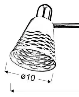 Nástenná lampa 2x40W E14 Discovery biela