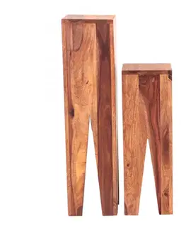 Odkladacie stolíky Kali 2ks indický masív palisander