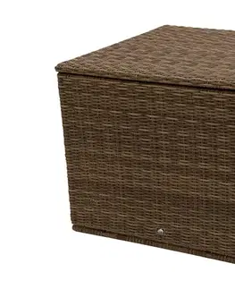 DEOKORK Box na podušky 90 x 90 cm BORNEO LUXURY (hnedá)