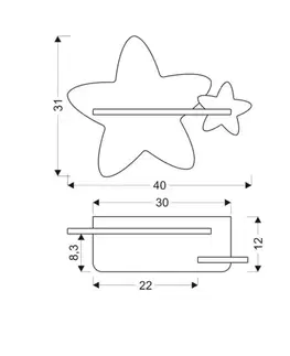 Detská lampička STAR LED Candellux