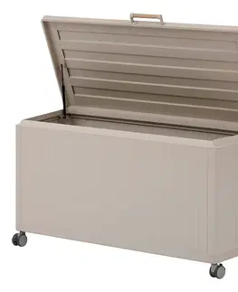 DEOKORK Vonkajší úložný box 130 x 60 x 78 cm (ivory)