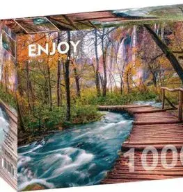 Puzzle Lesný potok v Plitviciach, Chorvátsko