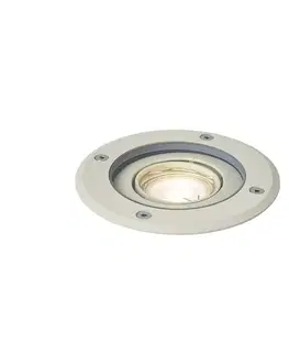 Moderné zemné bodové svietidlo béžové GU10 50 mm nastaviteľné IP65 - Delux