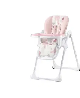 KINDERKRAFT - Detská jedálenská stolička YUMMY ružová/biela KKKYUMMPNK0000