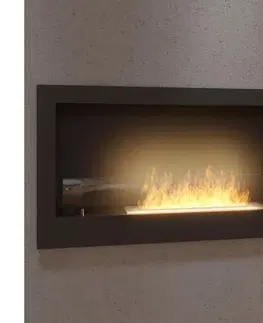InFire - Rohový BIO krb 45x90 cm 3kW čierna Corner 900 R
