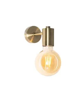 Priemyselná nástenná lampa bronzová - Facil