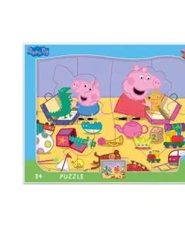 Puzzle Peppa Pig sa hrá 12 Dino