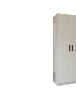 EASY 2D šatníková skriňa, biela
