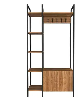 Predsieňová stena Doga - Walnut, Black