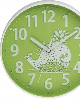 Detské nástenné hodiny MPM, 3229.40 - zelená, 25cm