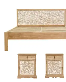Posteľ Sita 180x200 indický masív mango