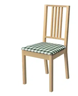 Dekoria Poťah na stoličku Börje, zelená a biela kocka (1,5x1,5cm), poťah na stoličku Börje, Quadro, 144-34