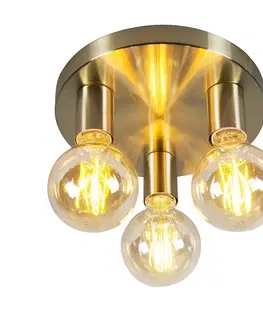 Stropné svietidlo Art Deco zlaté okrúhle - Facil 3