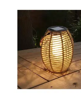 Atmosphera - LED solárna lucerna GINA LED/1,2V 800 mAh IP44 juta 210380