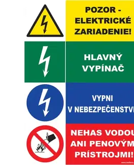 Pozor el. zariadenie – štvorkombinácia