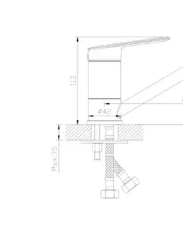 Elvisia Kuchynská batéria TRIXAN ABME1511M2 | chróm