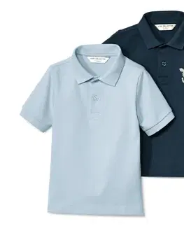 Detské polokošele z bavlneného piké, 2 ks