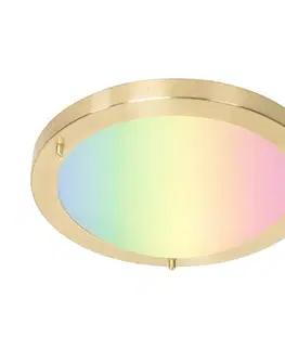 Inteligentné stropné svietidlo zlaté 31 cm IP44 vrátane Wifi A60 - Yuma