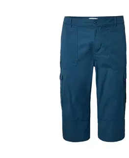 Cargo bermudy s 3/4 dĺžkou, modré