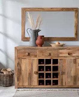 Barová skriňa Hina 140x90x45 z mangového dreva