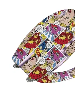 WENKO 22797100-WC toaletné sedadlo POP-ART 45x38 cm pestrofarebné/strieborné 22797100