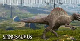 (B) 3D pravítko Spinosaurus DEEP