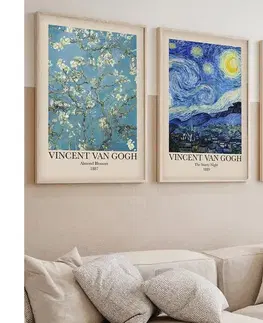  SADA 3x Obraz vo fotorámčeku 50x70 cm Vincent van Gogh 693BSE1978