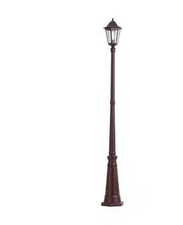 Klasická vonkajšia lampa tmavočervená 213 cm IP44 - Havana