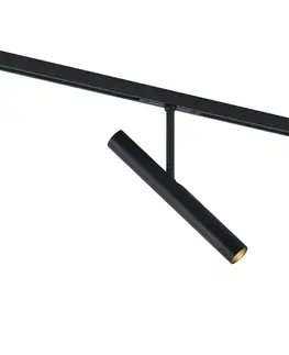 Moderný reflektor čierny pre 1-fázový koľajnicový systém - Slimline Avery