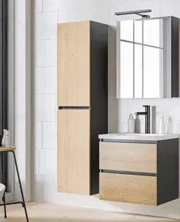 ArtCom Závesná skrinka do kúpeľne MONAKO Grey Oak 830