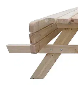 Masívny drevený pivný set so sklopnými lavicami 180 cm