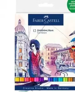 Popisovač Faber-Castell Goldfaber Aqua Dual Marker 12 ks