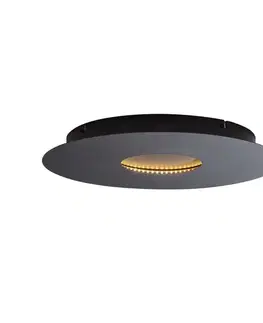 Moderné stropné svietidlo čierne 40 cm vrátane LED s 3-stupňovým stmievaním - Morning