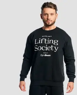 GymBeam Mikina Lifting Society Black  S