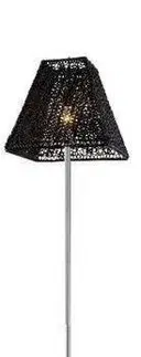 Stojaca lampa čierna 160cm 60W E27 Rombo