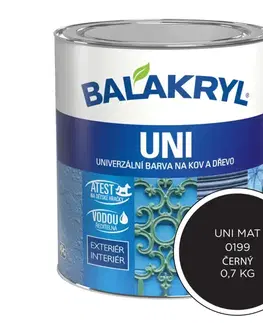 Balakryl Uni mat 0199 čierny 0,7 kg