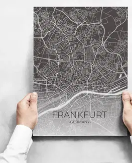 Obrazy na stenu - Map Of Frankfurt II